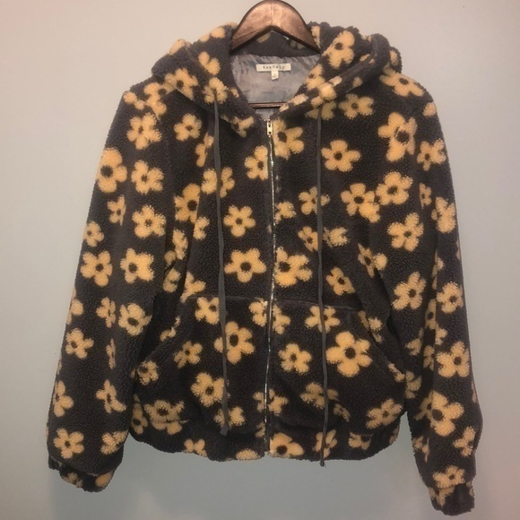- BaeVely Flower Print‎ Zip-Up Jacket - Women's Medium "EUC" - Picture 1 of 14